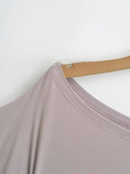 Korean style Women Summer Sexy Bat Sleeve Slash Neck Off Shoulder T-shirt Cinching Waist Solid Slim Top