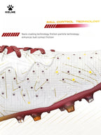 KELME Adult football boots Men's Disease Electric 3.0 Short Spikes Soccer shoes Children's MG Professional Match Training Shoes