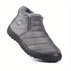 Women's Waterproof Non-slip Warm Snow Shoes, Comfortable Low Top Hiking Shoes