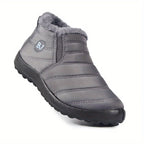 Women's Waterproof Non-slip Warm Snow Shoes, Comfortable Low Top Hiking Shoes