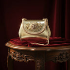 2026 Women's Elegant Green Wedge heel Shoe and Matching Bag Set with Rhinestone Accents – Stylish Square Toe Design for Parties