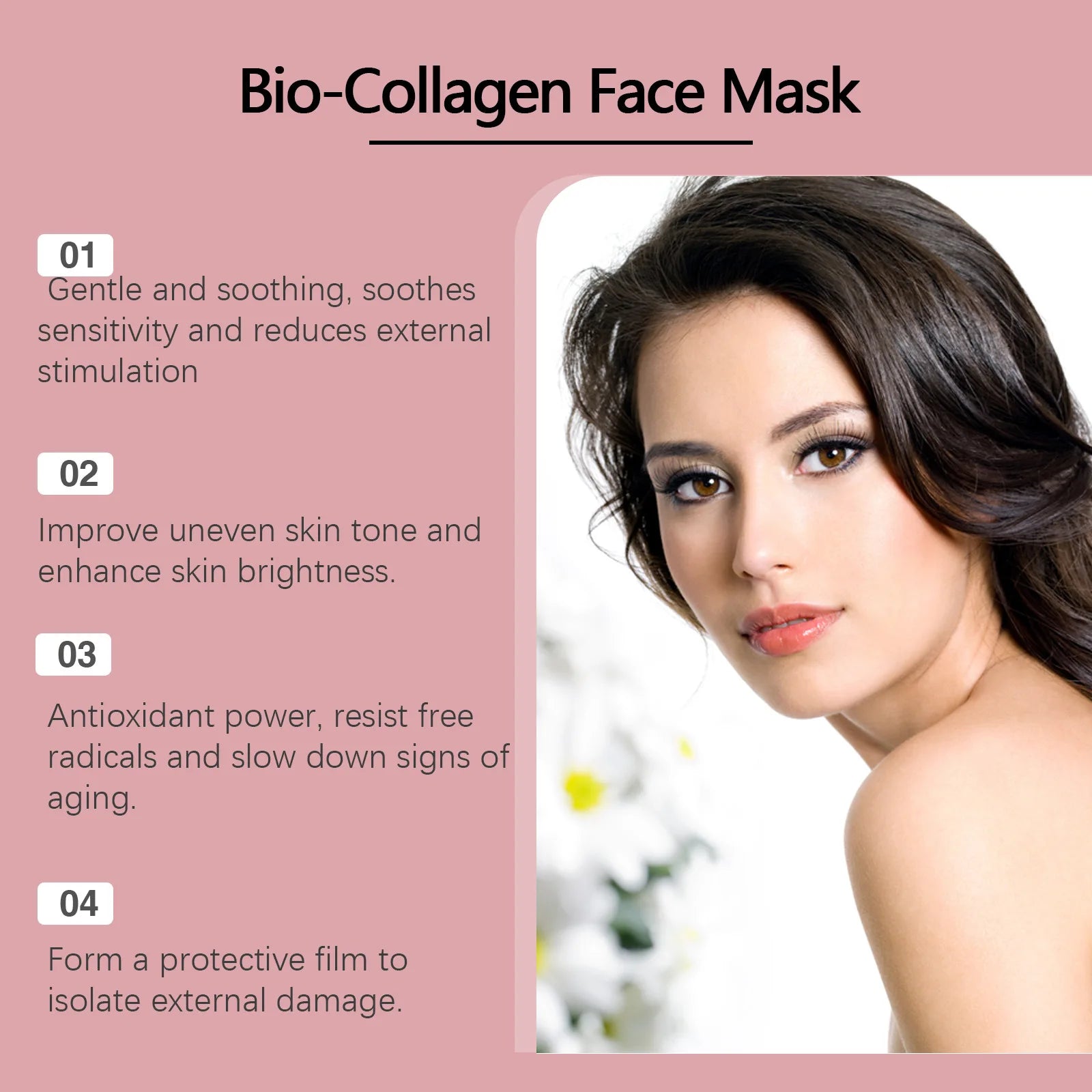 Bio Collagen Face Mask3/ 5/10pcs, Deep Hydrating, Pore Minimizing, Moisturizing Overnight Mask for All Skin Types ﻿
