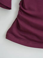 Korean style Women Summer Sexy Bat Sleeve Slash Neck Off Shoulder T-shirt Cinching Waist Solid Slim Top