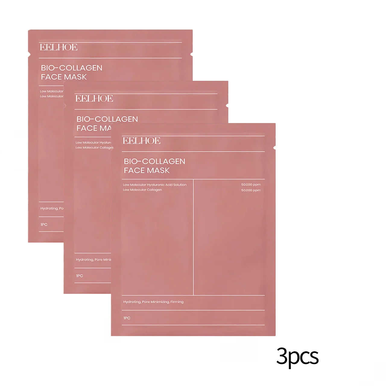 Bio Collagen Face Mask3/ 5/10pcs, Deep Hydrating, Pore Minimizing, Moisturizing Overnight Mask for All Skin Types ﻿