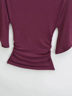 Korean style Women Summer Sexy Bat Sleeve Slash Neck Off Shoulder T-shirt Cinching Waist Solid Slim Top
