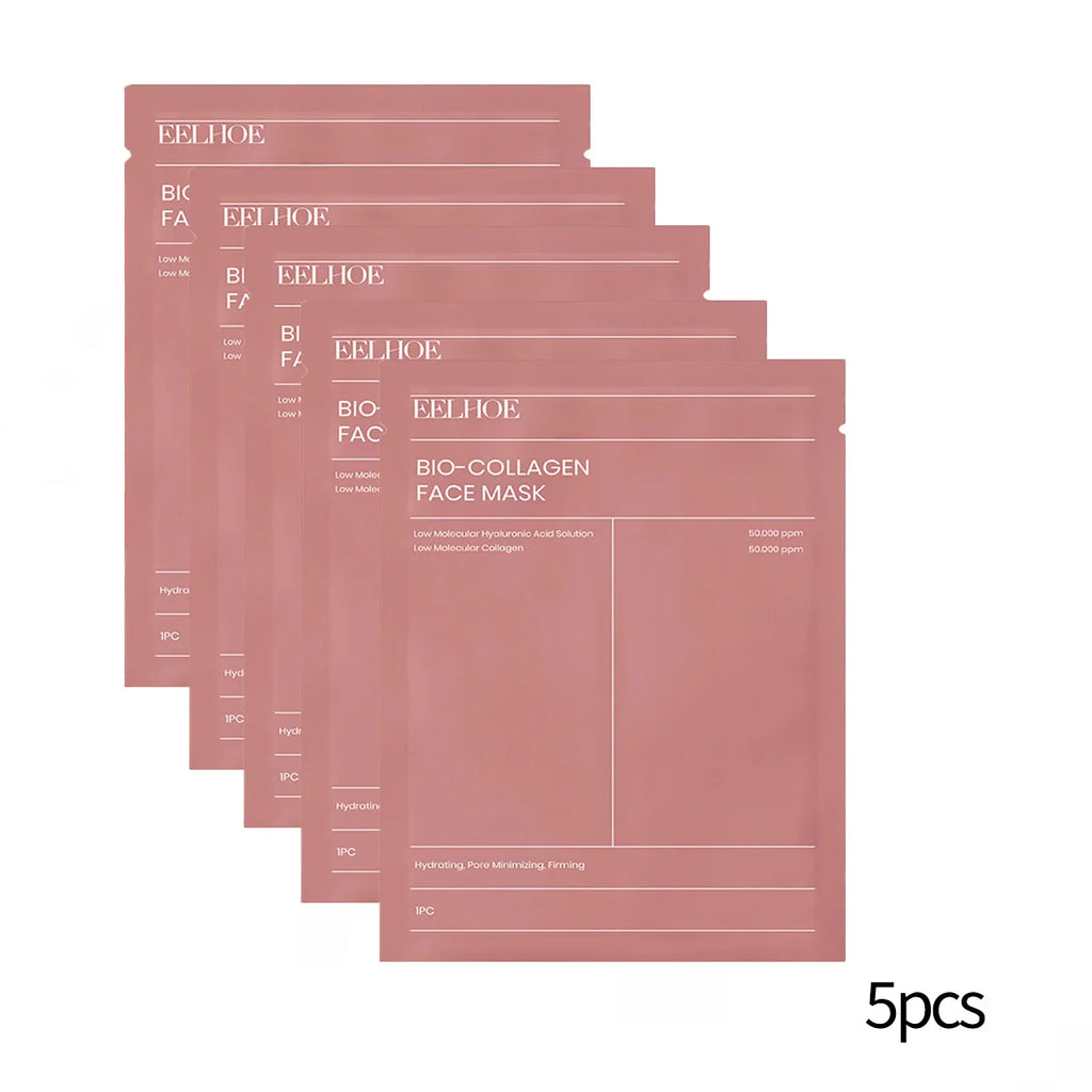 Bio Collagen Face Mask3/ 5/10pcs, Deep Hydrating, Pore Minimizing, Moisturizing Overnight Mask for All Skin Types ﻿